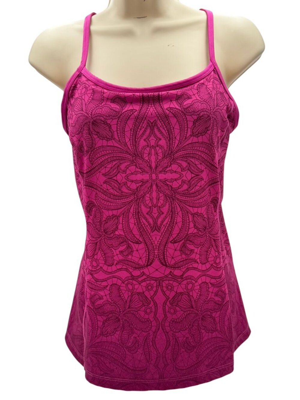 Athleta Harmonious Fuchsia Tank Top W/ Built In Bra